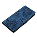 Miniatyrbillede 4 af 5: Til Samsung Galaxy S24 Mobiltelefon Cover Præget PU Læder Wallet Stand Anti-Drop Cover[HK] Style D Multicolor