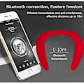 Pikkukuva 4 / 5: Bluetooth-kaulakaiutin, langaton Bluetooth-kaulakaiutin, puettava kaiutin kotiin, urheiluun ja ulkoiluun [HK] Red