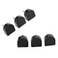 Miniatyrbillede 5 af 5: HK 2x3 par højhælede tips hæle sko reparation udskiftning dyvler puder 16x16mm sort