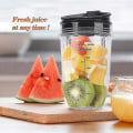 Miniatyrbilde 3 av 5: HKK  2 stk. 18oz erstatnings Ninja Blender-kopper med lokk til Ninja Auto Iq Bl480 Bl642 Bl450 Bl682 Bl480