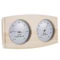 Miniatyrbild 3 av 5: Bastutermometer Hygrometer i trä, väggmonterat spatillbehör, mekanisk, inget batteri krävs - För familjehotell Sa[HK]