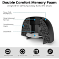 Miniatyrbillede 2 af 4: Kompatibel med Samsung Galaxy Buds3 Pro 【Passer i opladningsetuiet】3 par S/M/L Ultimativ komfort Støjreducerende Memory Foam Ørepropper Udskiftning T[HK]