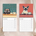 Miniatyrbillede 4 af 5: \"2025 Kattekalender - Katte ' med Kaffe 2025 Katte ' med Kaffe Kalender til Hjemmekalender\"[HK] As Shown