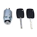 Miniatyrbillede 5 af 5: Bil Hjelm Frigørelseslås Sæt med 2x Nøgler 4M5AA16B970AB til Focus II Mk2 2004-2012[HK] Black  silver