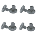 Miniatyrbillede 1 af 5: 8 stk. Opvaskemaskine Kurv Hjul Kompatibel Aeg Favorit Privileg Zanussi Opvaskemaskine Reservedele Tilbehør[HkkK] gray
