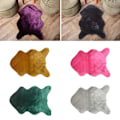 Miniatyrbillede 4 af 5: Fluffy Faux Fur Geometrisk Stue Soveværelse Dekoration[HkkK] White
