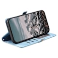 Pikkukuva 3 / 5: Lompakkokotelo Xiaomi Redmi Note 14 Pro 5G 14 Pro 5G Poco X7 5G nahkainen puhelinkuori Skin Feel Totem[HK] Multicolor Lake Blue