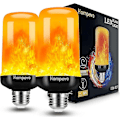 Miniatyrbillede 1 af 5: [opgraderet] Led Flamme Lyspære, 4 Tilstande Flimrende Lyspærer, E26/e27 Sockel Flamme Pære, Jul (2 Pak)[HK]