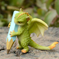 Miniatyrbilde 1 av 5: Søt Drage Statue Landskap Resin Figurer Hage Håndverk Dekorasjoner Dyrepynt Hjem[HK] Drawing Dragon