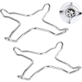 Miniatyrbilde 1 av 5: HKK 2 stk gassringreduksjon, rustfritt stål gasskomfyrpanne støtte trivet komfyrtopp gasskomfyrtopp rister Lh-1
