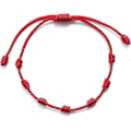 Miniatyrbillede 1 af 3: Rød Ondt Øje Beskyttelses Armbånd | 7 Knudepunkter | KABBALAH | Rød Tråd Snøre | Lykke Armbånd | til Mænd og Kvinder | Håndlavet Justerbar Amulet