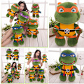 Miniatyrbild 4 av 4: Teenage Mutant Ninja Turtles Plysch Tmnt Leonardo Plushie Söta Sköldpadds Plushies Dockor För Barn[HhkK] Orange 25cm