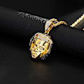 Miniatyrbillede 2 af 5: 2 STK Hip-hop Rap Rapper Xxxtentacion Halskæde Reb Kæde Vedhæng Bling Cubic Zircon Cool Herre Rock Biker