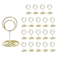 Miniatyrbillede 1 af 5: Bordnummerholdere 20 stk. - 2 tommer Mini Bordkortholder Kort Bordnummerstandere til Bryllup Pa[HK] Gold