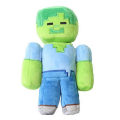 Miniatyrbillede 3 af 5: Plyslegetøj, Minecraft Zombie, Creeper, Kæmpe, Steve, Alex Pixel Miner Udstoppede Pude Dyr Blødt Legetøj Til Børns Fødselsdagsfest Gave, Boligindretning [HK] Zombie 22cm