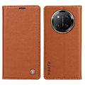 Miniatyrbillede 1 af 5: For Honor Magic7 Lite 5G/ X9c 5G Wallet Case Kort Slot Stand Læder Telefon Cover[HK] Brown
