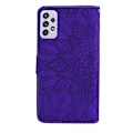 Miniatyrbild 3 av 5: Plånboksfodral för Samsung Galaxy A52/A52S Premium PU Läder Flip Cover Mandala[HK] Purple