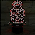 Miniatyrbild 1 av 5: Wekity 3D LED Nattlampa Illusion Lampa 16 Färgskiftande Dekorlampa Perfekta Presenter Till Barn (val) (Real Madrid)[HK]