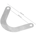 Miniatyrbillede 2 af 5: HKK 10 stk. U-formet metalventilplade Metal luftkompressor fittings ventilplade 60mm bredde elværktøjsdele tilbehør