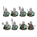 Miniatyrbilde 2 av 2: 8 stk/sett for ringer King Rohan Knight byggeklosser soldatfigurer spill[HK]