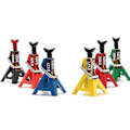 Miniatyrbilde 4 av 4: 4 stk Metall Høydejusterbare 6 Tonn Jekk Stativ for 1/10 RC Crawler Bil Axial Scx10 90046 Trax Rød [HK]