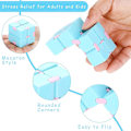 Miniatyrbild 4 av 5: 12 Stycken Infinity Cube Mini Fidget Blocks Mini Infinity Cube Skrivbordsleksak Sensoriskt Verktyg Fidget Blocks Magisk Pussel Flip Cube för Tonåringar Vuxna Bi[HK]