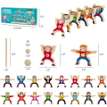 Miniatyrbillede 3 af 5: Træstabling Legetøj, 16 Stykker Cirkus Hercules Cirkus Cirkus Sammenlåsende Legetøj, Balance Blok Pædagogisk Legetøj Til Børn 3 - 6 År Gamle[HK]