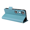 Miniatyrbilde 4 av 5: For XREAL Beam Pro Deksel Litchi Tekstur PU Lær Lommebok Flip Telefondeksel [HK] Baby Blue