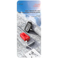 Miniatyrbild 3 av 5: Mini Solcellsladdare Portabel Nyckelring Powerbank För Mobiltelefon 1200mAh[HK] Red For Lightning