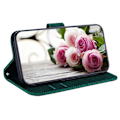 Miniatyrbilde 4 av 5: Etui til LG K41S/LG K51S Deksel Coque Sommerfugl og Rose Magnetisk Lommebok PU Premium Lær Flip Kort Holder Telefon Etui - Gul[HK] Green