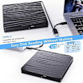 Miniatyrbillede 4 af 5: Ekstern CD/DVD-drev til bærbar computer, USB 3.0 Type-C Bærbar CD DVD +/-rw Brænder Optisk Drev Læser Skriver DVD-afspiller (HK)