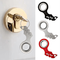 Miniatyrbild 2 av 4: Nyckelring Spinner Fidget Leksak Fickformat Fingertopps Metall Gadget Nyckelring Stresslindring & Anti-Ångest Sensoriska Leksaker för Tonåringar & Vuxna Anti St[HK] Black