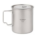 Miniatyrbillede 2 af 2: TOMSHOO Titanium Vandkop 750ml Ultralet Bærbar Kaffekrus Tekop med Låg og Sammenfoldeligt Håndtag[HK] 750ml cup