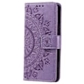 Miniatyrbilde 5 av 5: For Samsung Galaxy A35 5G Lommebok Etui Mandala Mønster Blomst PU Lær Telefon Deksel[HK] Purple