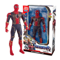Miniatyrbild 1 av 3: Marvel Avengers Iron-man Spiderman Actionfigurer Leksaker  Captain America Superhjälte Leksak Med Ljus Barnpresenter[HK] Spider-Man