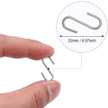 Miniatyrbilde 2 av 5: HKK 150 stk. Mini S-kroker, koblinger, metall S-formet krok, hengere-mxbc