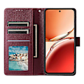 Miniatyrbild 2 av 5: Plånboksfodral för Oppo F27 5G/Reno12 F 4G/Reno12 F 5G/Reno12 FS PU Läderfodral[HK] Style C Multicolor
