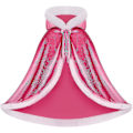 Miniatyrbillede 2 af 5: Vendbar Kappe til Børn og Voksne, Påske Halloween Jul Kappe Kostume Vampyr Hexe Troldmand Rollespil Kappe[HK] Pink 130cm