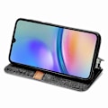 Miniatyrbild 3 av 5: För Samsung Galaxy A05s 4G Läderfodral Präglad Romb Plånboks Telefonfodral [HK] Style A Multicolor
