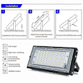 Pikkukuva 2 / 2: Barsinfi 50W Ip65 Vedenpitävä Ulkokäyttöön Tarkoitettu Led-valonheitin [HK] RGB