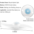 Miniatyrbillede 2 af 5: HK 4 x LED cykelhjul lys, vandtæt LED cykelhjul lys med 3 blinkende tilstande LED cykelhjul lampe Blue