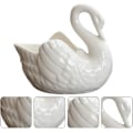 Miniatyrbillede 3 af 5: Keramisk Svanepynt Bryllupsledsager Håndgave [HK] White