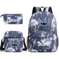 Pikkukuva 1 / 4: Lilo ja Stitch -reppu, kolmiosainen koululaukkusarja [HK] Lightning blue 2