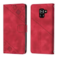 Miniatyrbillede 2 af 5: Læder Etui Til Samsung Galaxy A8+ 2018[HK] Red
