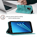 Pikkukuva 4 / 5: Nahkakotelo Samsung Galaxy A8+ 2018:lle [HK] Green