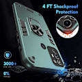 Pikkukuva 4 / 5: ZTE Blade A52 -kotelo PC+TPU panssaripuhelinkuori autotelineellä ja jalustalla [HK] Style C Multicolor