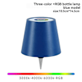 Miniatyrbilde 2 av 5: Trådløs Flaskelampe RGB-moduser & 3-farget trinnløs dimming Flaskelampeskjerm Oppladbare flaskelys for barer A[HK] Dark Blue