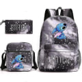 Pikkukuva 1 / 4: Lilo ja Stitch -reppu, kolmiosainen koululaukkusarja [HK] Starry grey 1