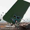Pikkukuva 3 / 5: Motorola Moto G75 5G -kotelo, yhteensopiva MagSafe-nestemäisen silikonipuhelinkuoren kanssa ja kaulanauhalla [HK] Style D Multicolor