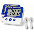 Miniatyrbillede 1 af 5: 2 stk. Køleskabsfryser Termometer Max/min Hukommelse Høj & Lav Temperatur Alarm Indstillinger[HK]
